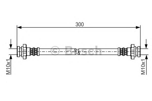 Latiguillo de freno delantero 1987481195 Bosch