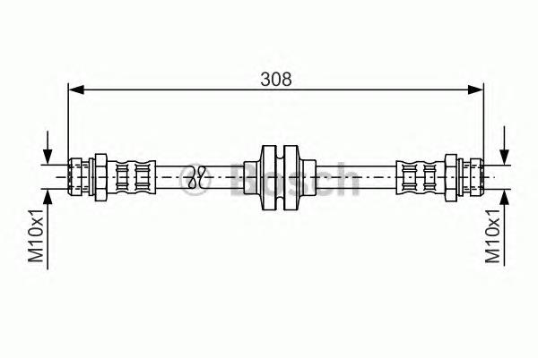 1987481185 Bosch latiguillo de freno trasero