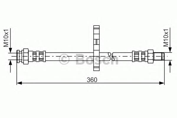 1987481061 Bosch tubo flexible de frenos trasero