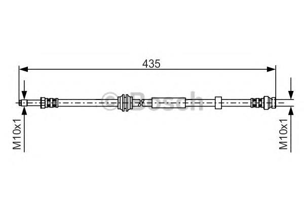 Latiguillo de freno delantero 1987481023 Bosch