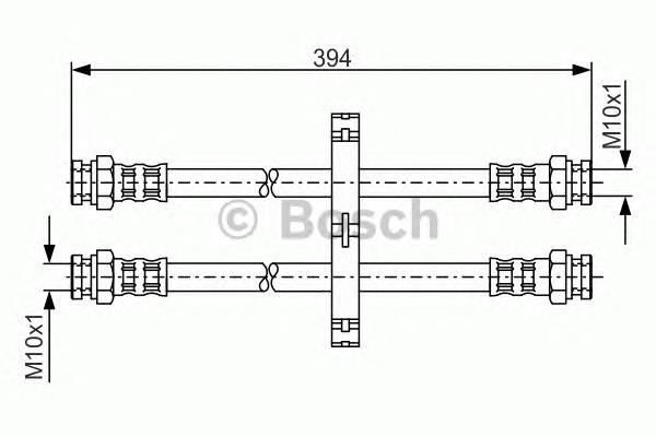 Tubo flexible de frenos trasero 1987481118 Bosch