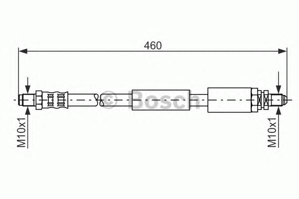 1987481114 Bosch tubo flexible de frenos trasero