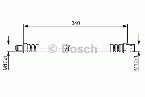 Latiguillo de freno delantero 1987481080 Bosch