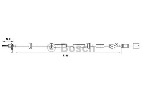 Sensor ABS trasero GH711012 GH