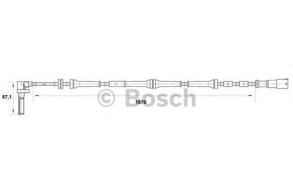 Sensor ABS delantero derecho 60659264 Fiat/Alfa/Lancia