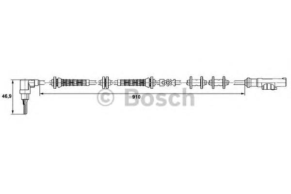 Sensor ABS delantero 0265007448 Bosch