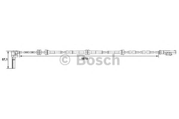 Sensor ABS delantero izquierdo 0265007486 Bosch