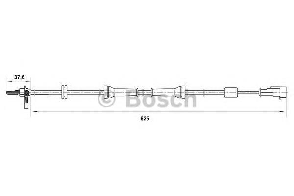 Sensor ABS trasero 0265007018 Bosch