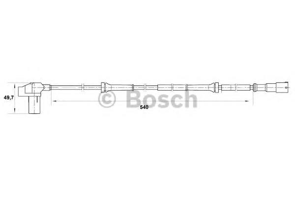 Sensor ABS delantero 0265006710 Bosch