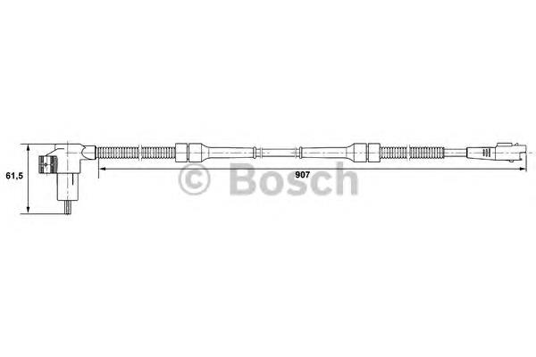 Sensor ABS trasero 0265006731 Bosch