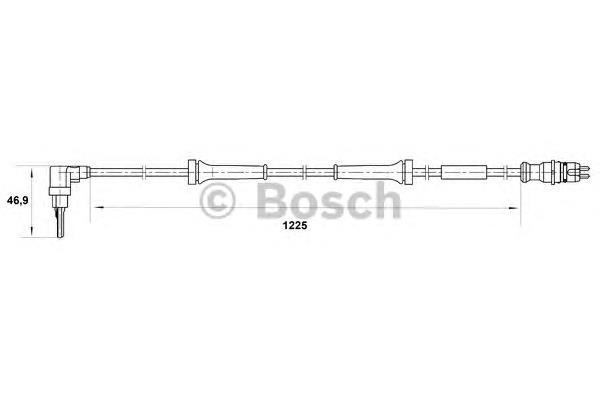 Sensor ABS delantero derecho 0265007039 Bosch