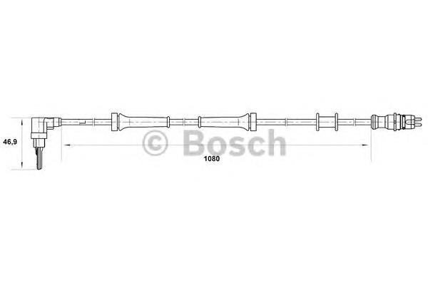 Sensor ABS delantero 0265007034 Bosch