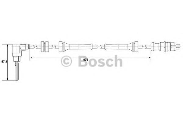 Sensor ABS delantero izquierdo 0265007510 Bosch