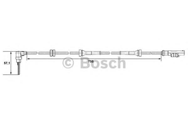 Sensor ABS delantero derecho 182551 Cargo