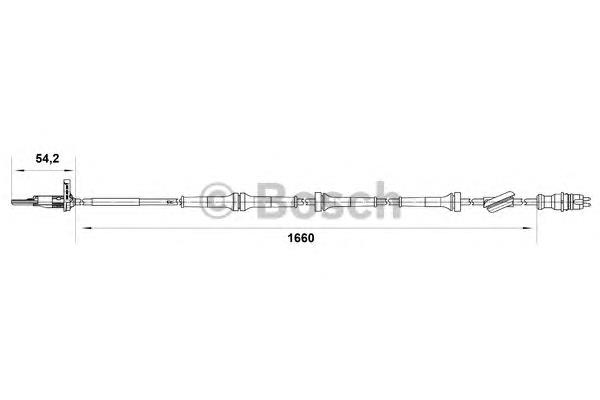 Sensor ABS trasero derecho 0265007513 Bosch