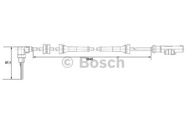 Sensor ABS delantero izquierdo 46837686 Fiat/Alfa/Lancia