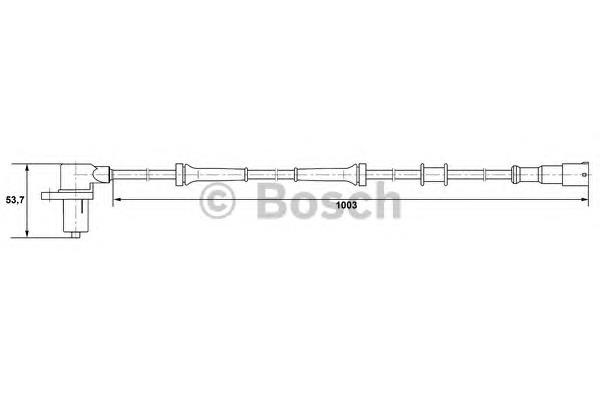 Sensor ABS delantero 0265006212 Bosch