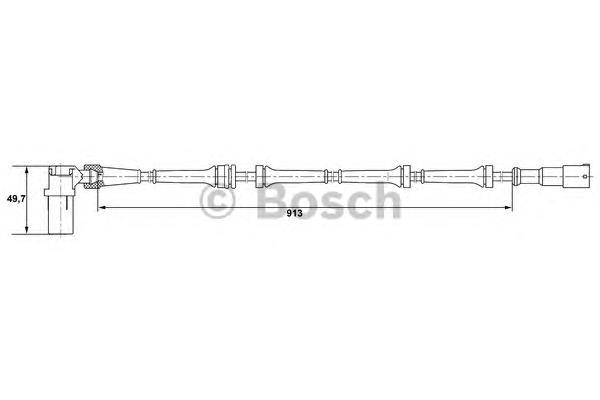 Sensor ABS delantero derecho 0265006282 Bosch