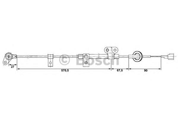 Sensor ABS delantero derecho 0265006254 Bosch