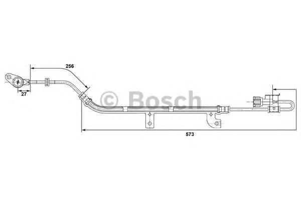 Sensor ABS trasero izquierdo 0265006237 Bosch