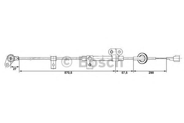 Sensor ABS delantero izquierdo 0265006255 Bosch