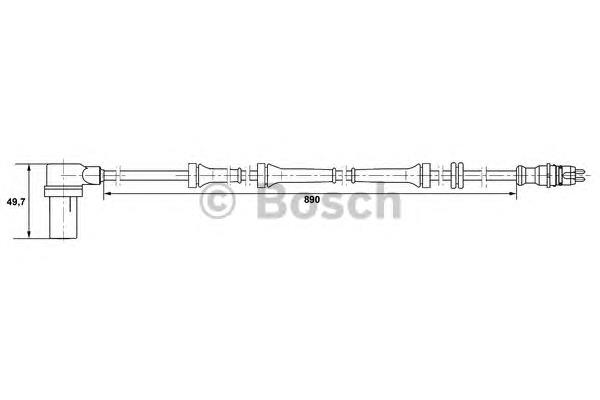 Sensor ABS delantero derecho 7700305115 Renault (RVI)