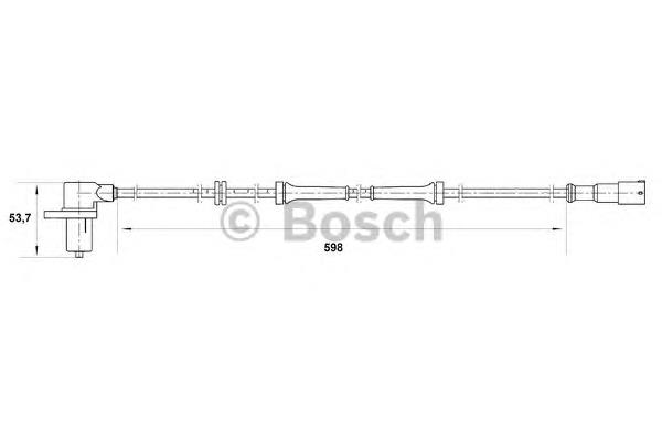 Sensor ABS, rueda delantera para Renault Clio (S57)