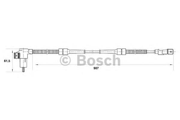 Sensor ABS trasero 0265006504 Bosch