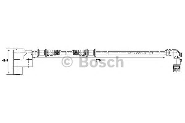 Sensor ABS delantero izquierdo 0265006370 Bosch