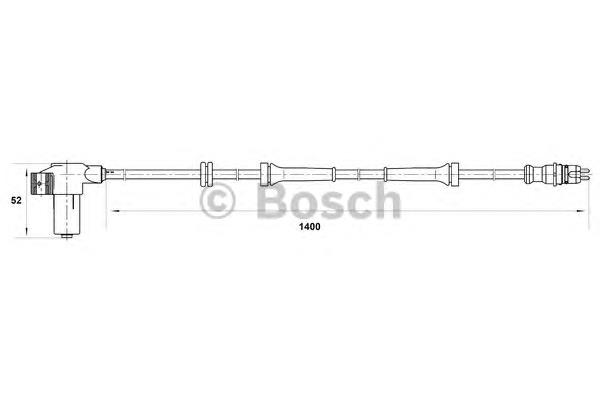 Sensor ABS delantero 0265006427 Bosch