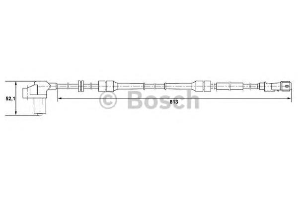 Sensor ABS delantero 0265006388 Bosch