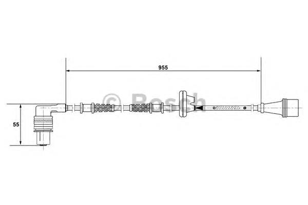 Sensor ABS delantero izquierdo 0265001288 Bosch