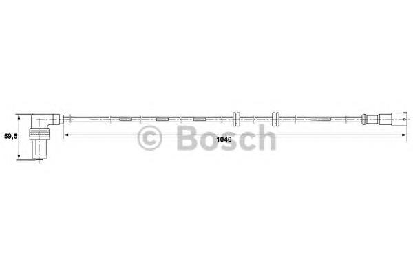 0265001232 Bosch sensor abs trasero derecho