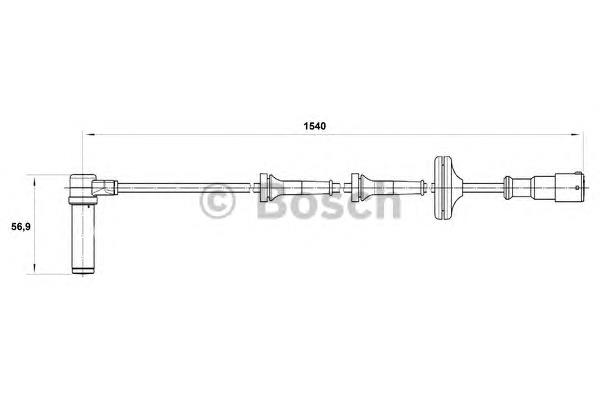 0265004012 Bosch sensor abs delantero