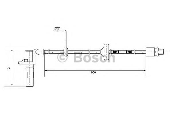 0265002208 Bosch sensor abs trasero