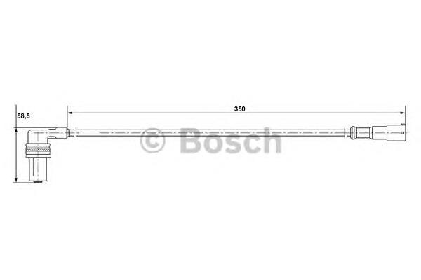 Sensor ABS trasero izquierdo 0265001134 Bosch