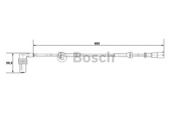 Sensor de freno, delantero derecho para Opel Omega (16, 17, 19)