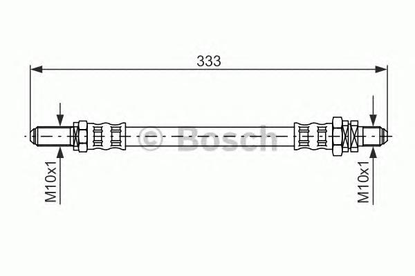 1987476619 Bosch tubo flexible de frenos trasero