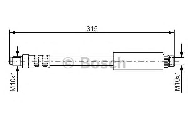 Latiguillo de freno delantero 1987476598 Bosch