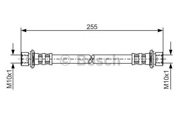 1987476457 Bosch tubo flexible de frenos trasero