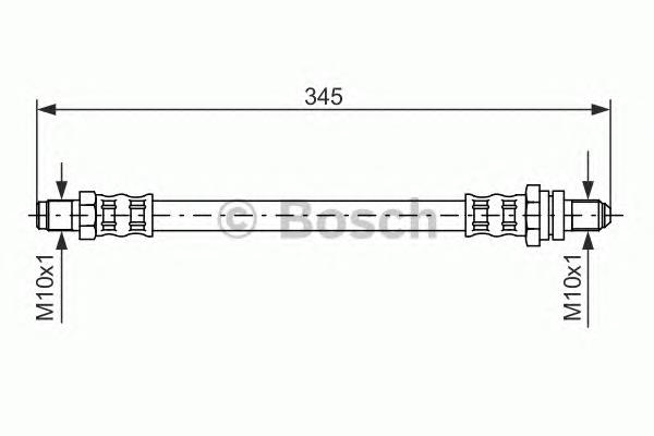 1987476447 Bosch tubo flexible de frenos trasero