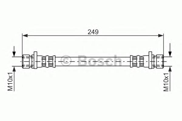 Tubo flexible de frenos trasero 1987476525 Bosch