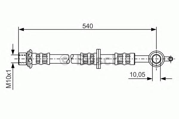 Latiguillo de freno delantero 1987476834 Bosch