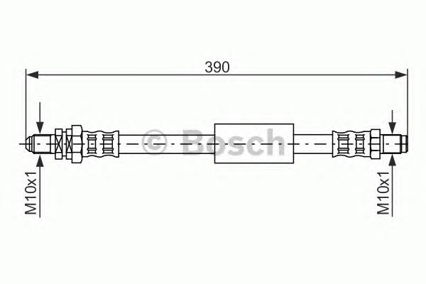 1987476840 Bosch tubo flexible de frenos trasero