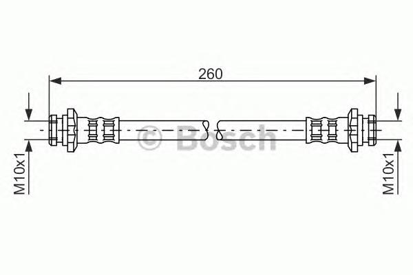 Tubo flexible de frenos trasero 1987476662 Bosch