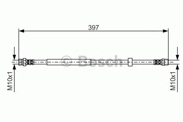 1987476714 Bosch tubo flexible de frenos trasero