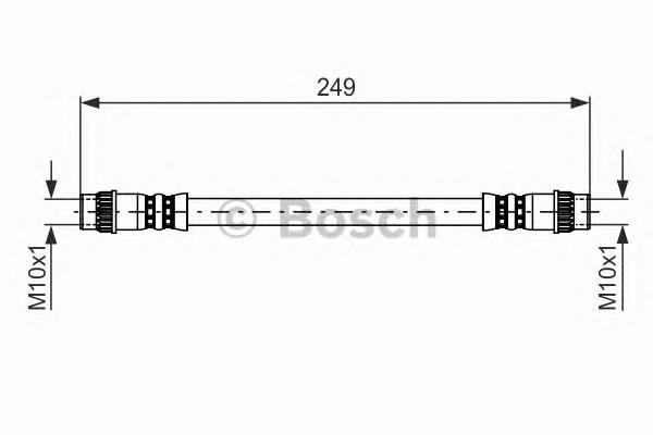 1987476708 Bosch latiguillo de freno trasero