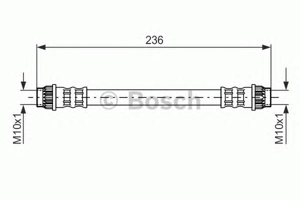 1987476703 Bosch latiguillo de freno trasero