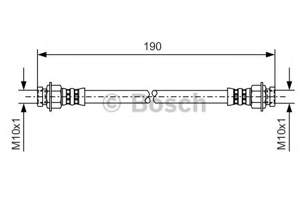 562376 Opel tubo flexible de frenos trasero