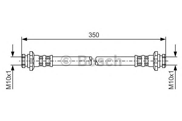 Tubo flexible de frenos trasero 1987476134 Bosch